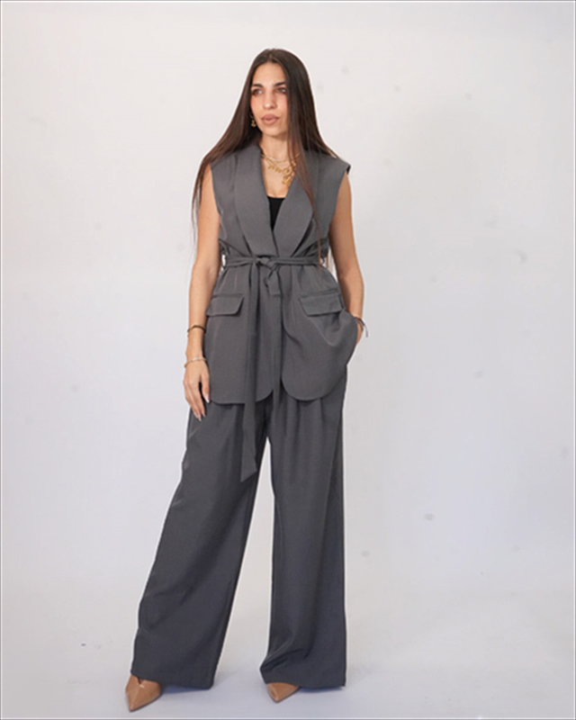 Set waiscoat with belt and pants ble190-null