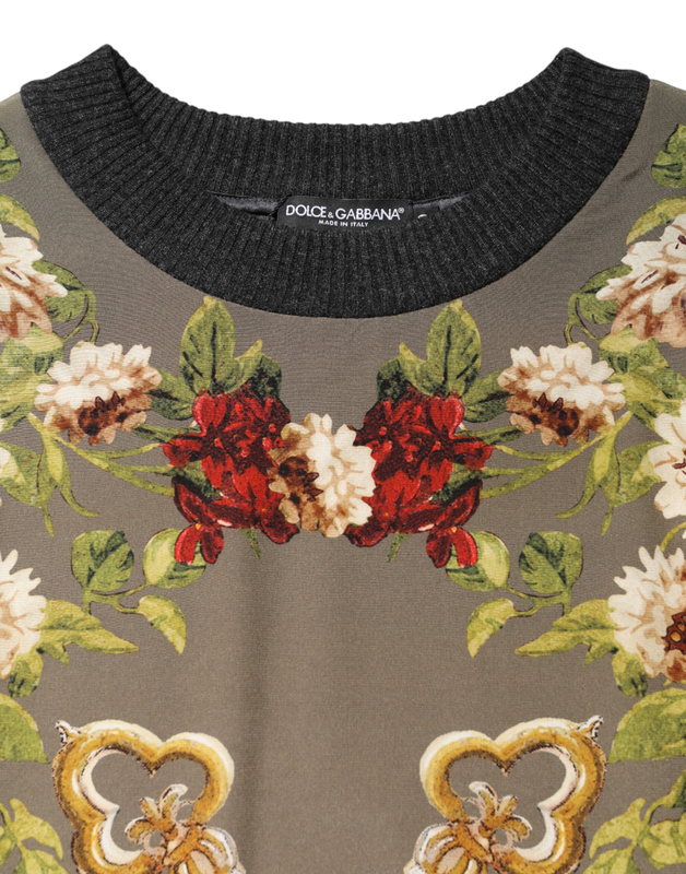 Enchanted sicily silk crewneck blouse sweater-null