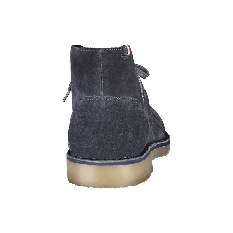 Blue leather men's boot-null