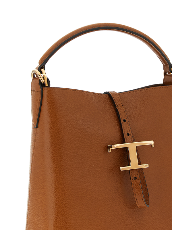 Brown calfskin handbag-null