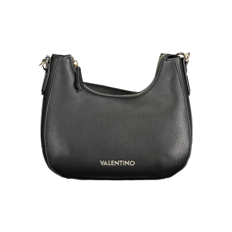 Black polyurethane women handbag-null