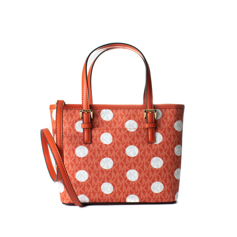 Orange canvas tote bag-null