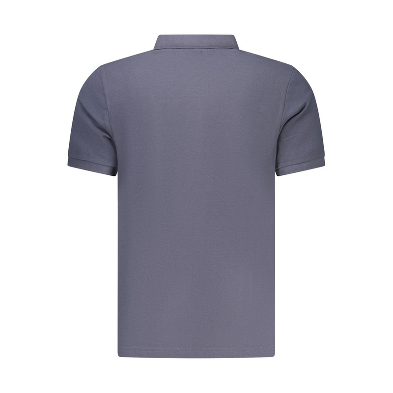 Blue cotton men polo-null