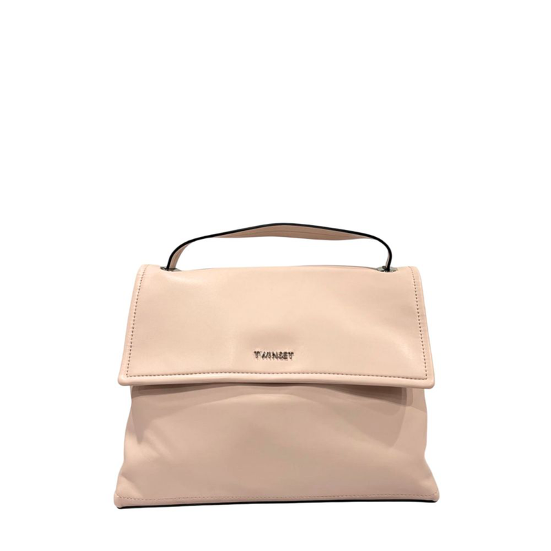 Pink pu women handbag-null