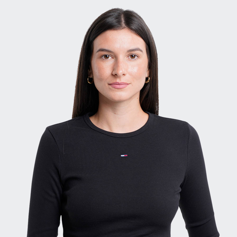 Slim essential rib longsleeve-null