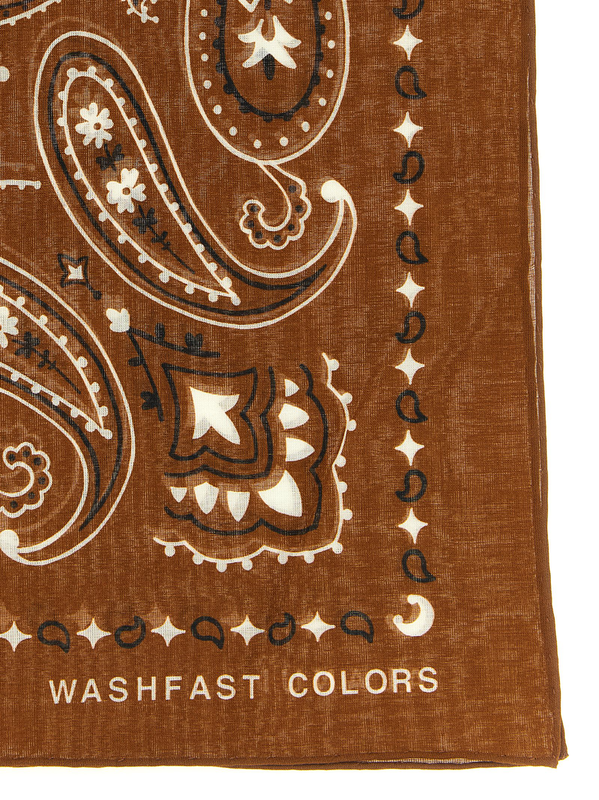 Brown cotton foulard-null