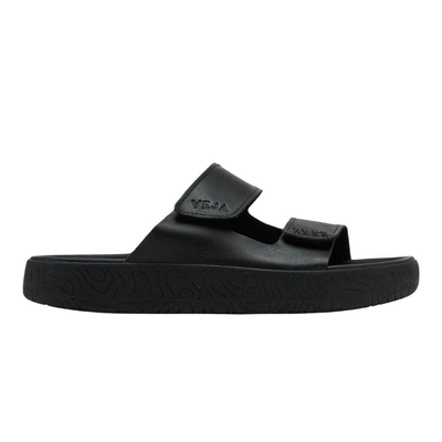 Etna leather sandal, Black, medium