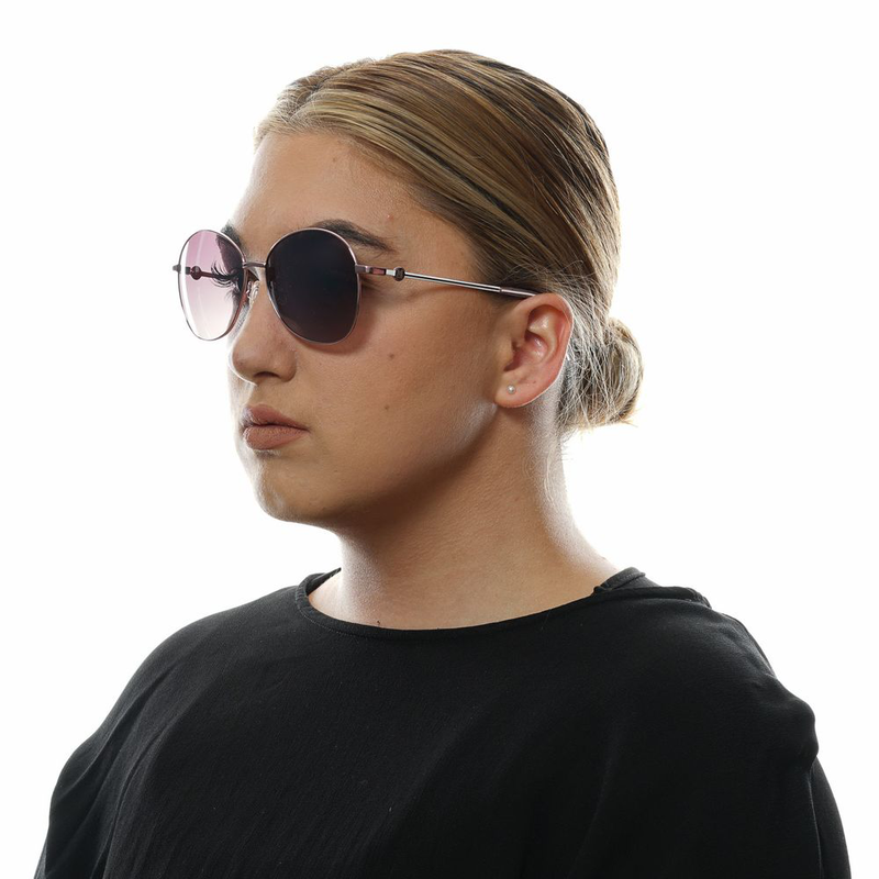 Rose gold metal & plastic sunglasses-null