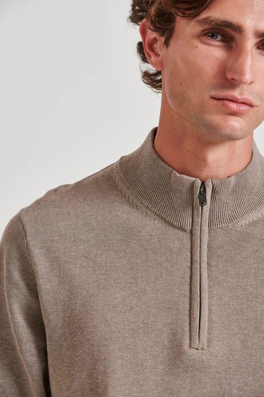 Funkybuddha knitwear halfzip image number null