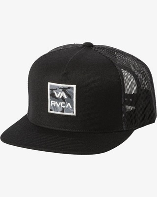 Rvca unisex cap va atw print trucker (avyha00466-blk), Blk-black Rvca unisex cap va atw print trucker (avyha00466-blk), Blk-black, medium