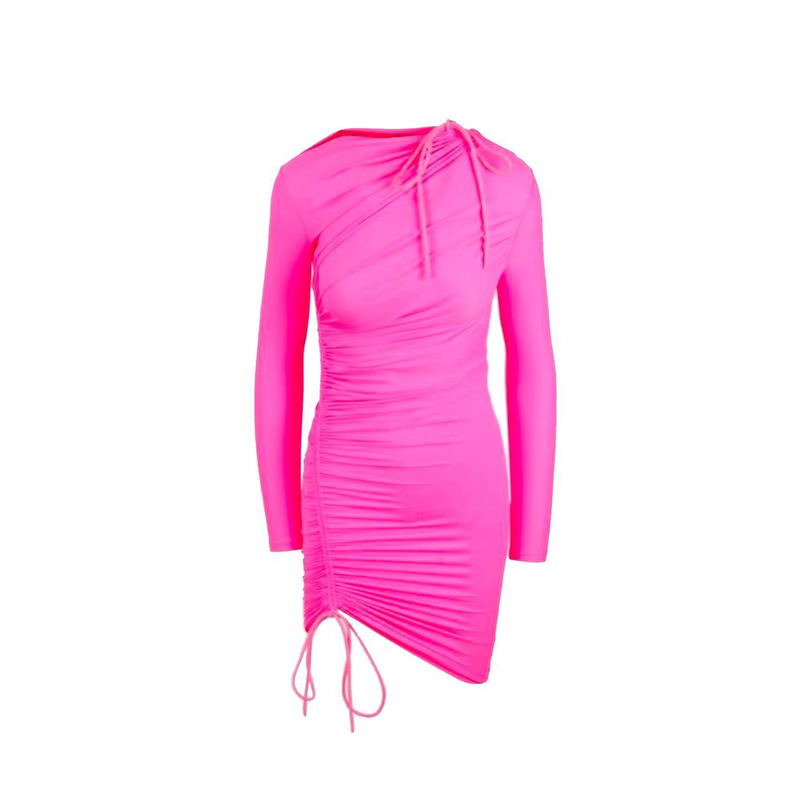 Multicolor polyamide casual dress-null