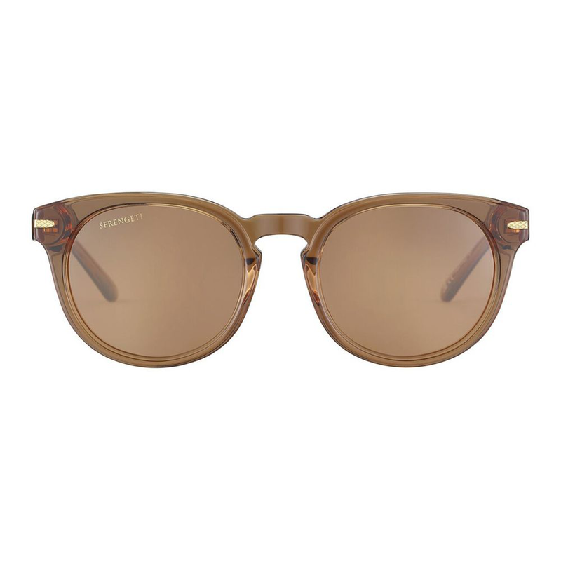 Brown resin sunglasses-null