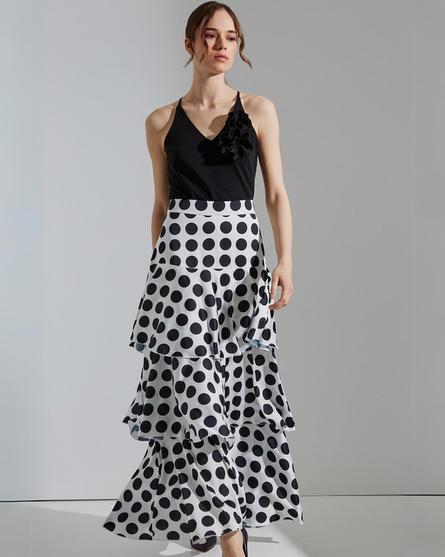 Camisole with flowers by desiree - black , s-null