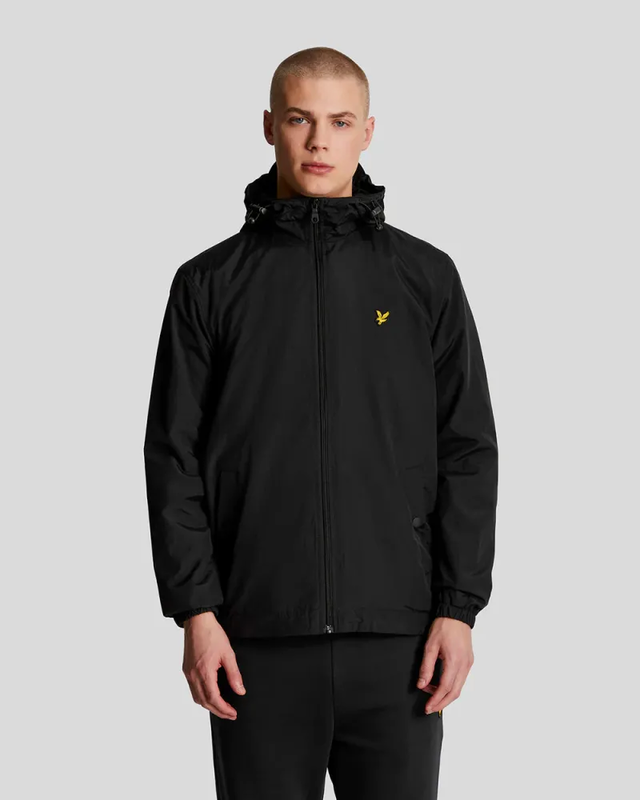 Zip through hooded jacket z865 jet black image number null