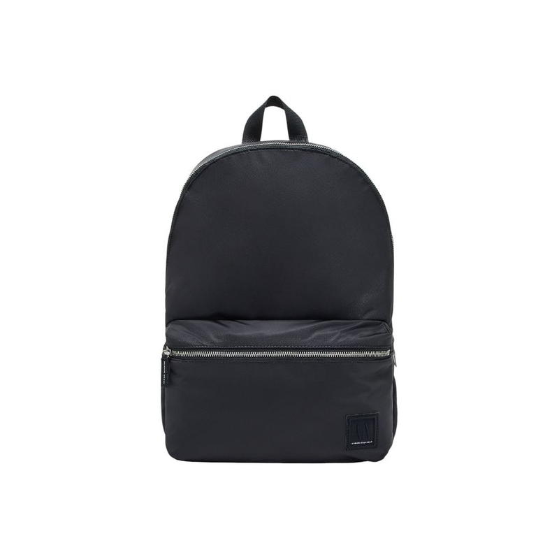 Black polyamide backpack-null