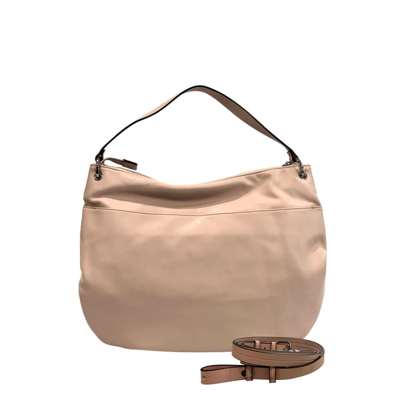 Pink pu women shoulder bag-null