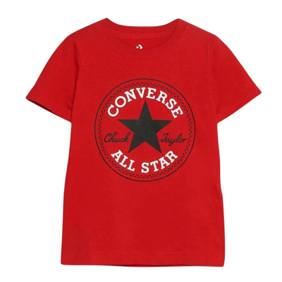 Big kids cnvb chuck patch t-shirt, Red / White, medium