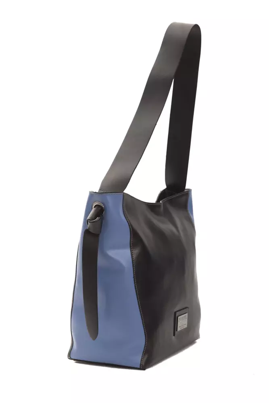 Black leather women shoulder bag-null