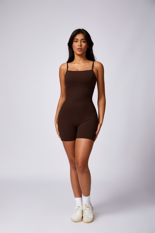 Amor short jumpsuit with deep-v back image number null