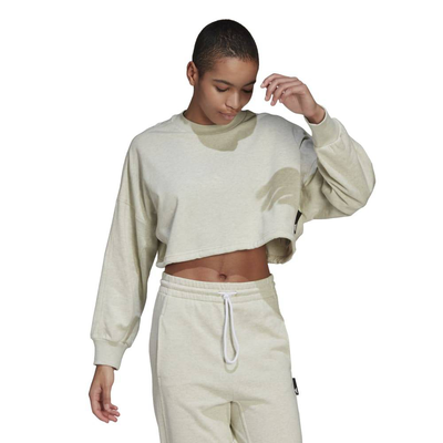 Women sl su crew, Light Green, medium