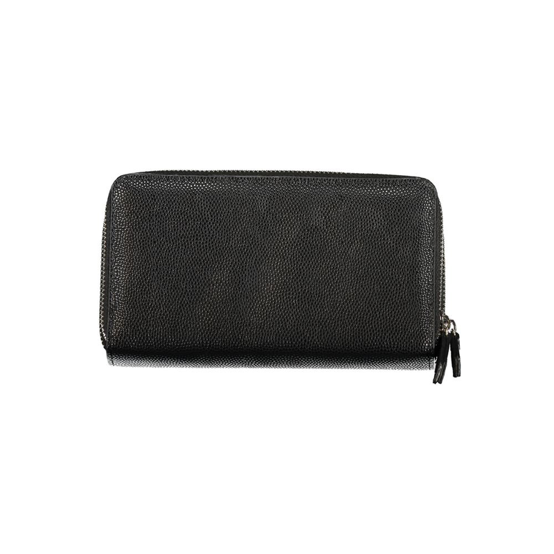 Nero poliuretano women wallet-null