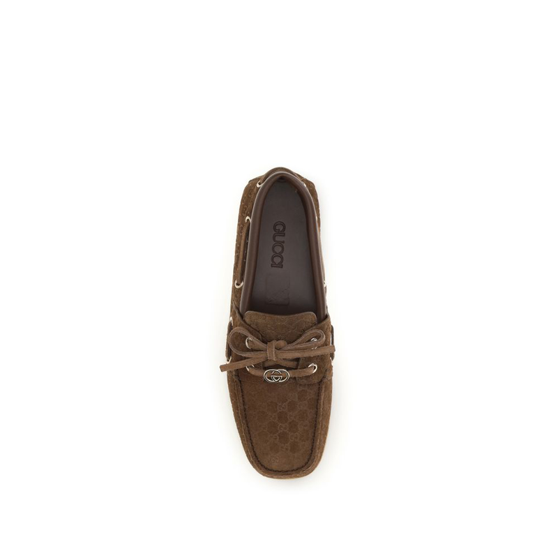 Brown calf leather bos taurus slip-on loafers-null