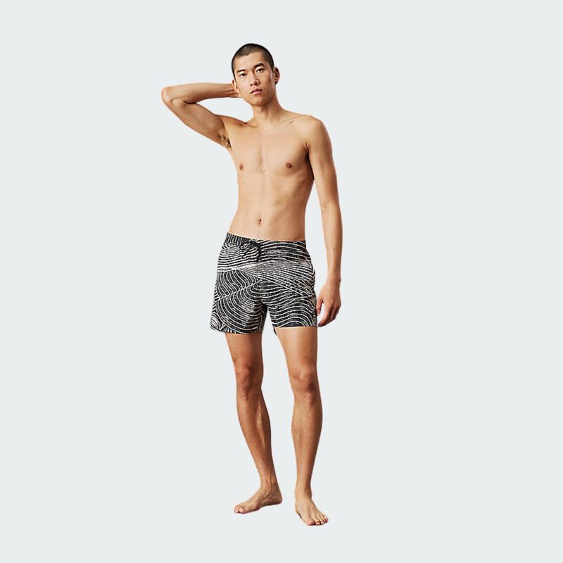 Product image: Medium drawstring swim short print swim short-null