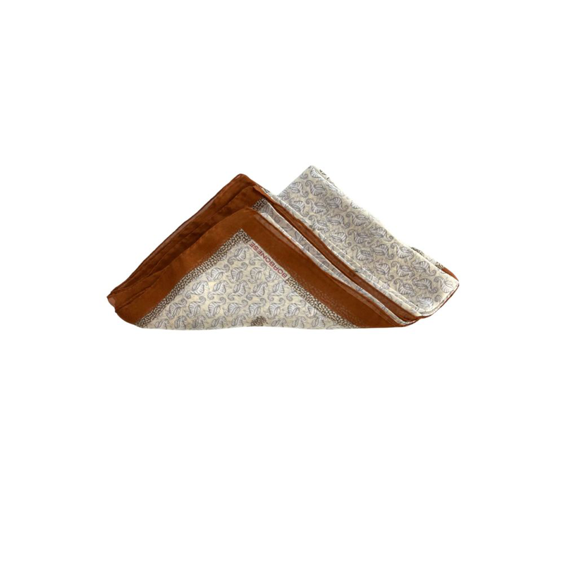 Brown silk women scarf-null