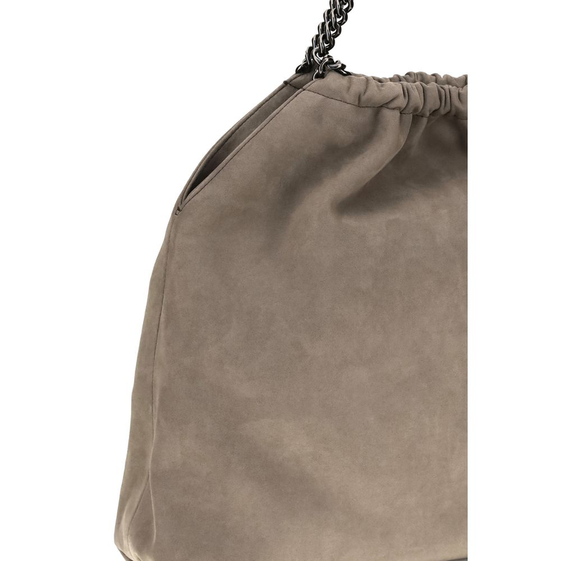 Beige polyester shoulder bag-null