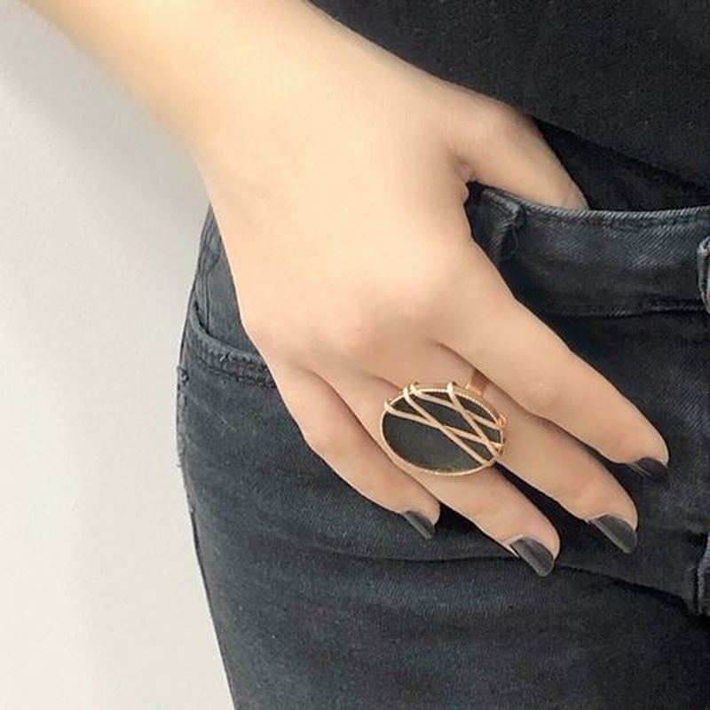 Rings d4301-rose gold- plated - rose gold-null