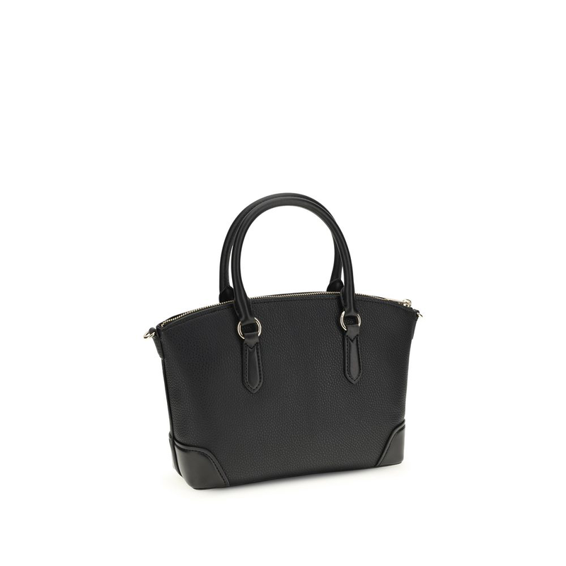 Black calf leather bos taurus handbag-null