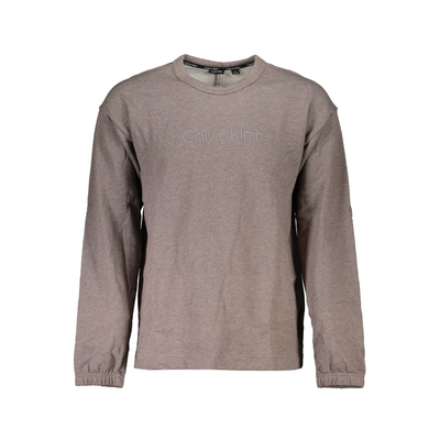 Marrone cotton men sweatshirt, Brown, medium