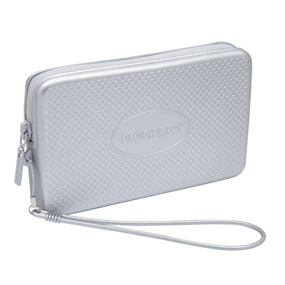 Mini bag plus cool metallic (15cm x 9cm), Silver, medium