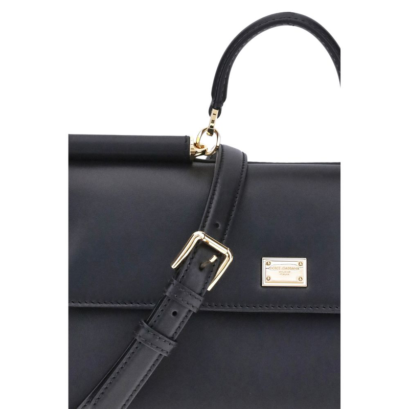 Black calf leather bos taurus shoulder bag-null