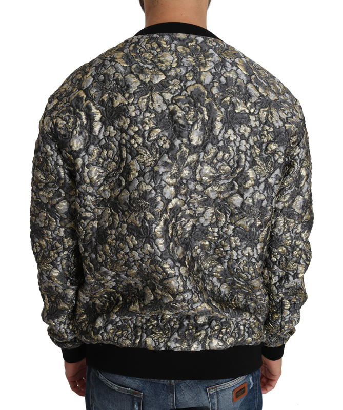 Multicolor samba jacquard palmtree pullover sweater-null