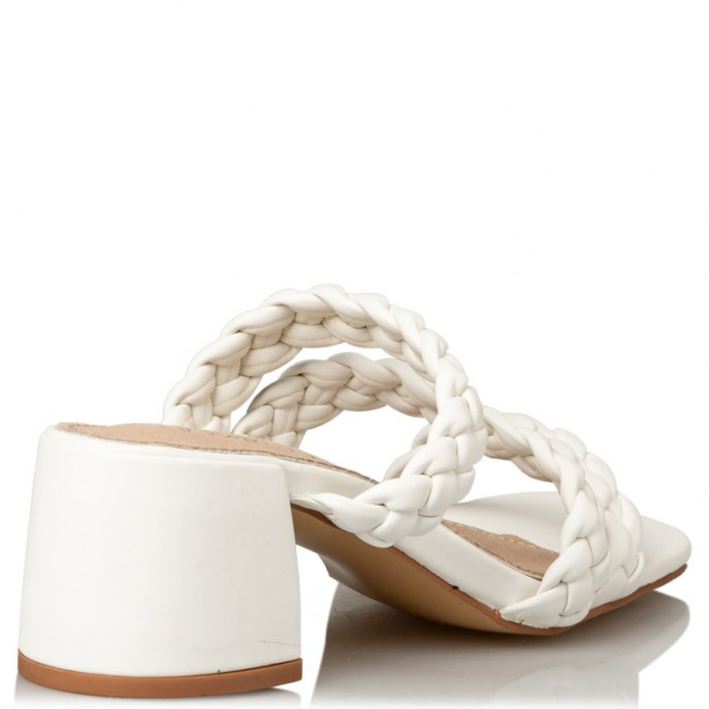 Miss nv braided mules  , white-null