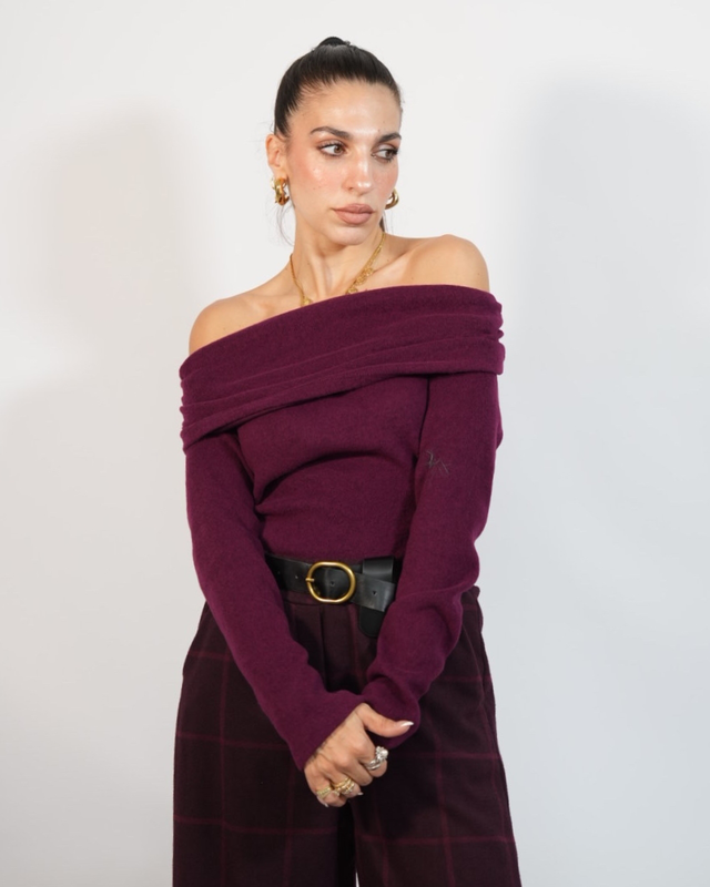 Knit offshoulder 60372-null