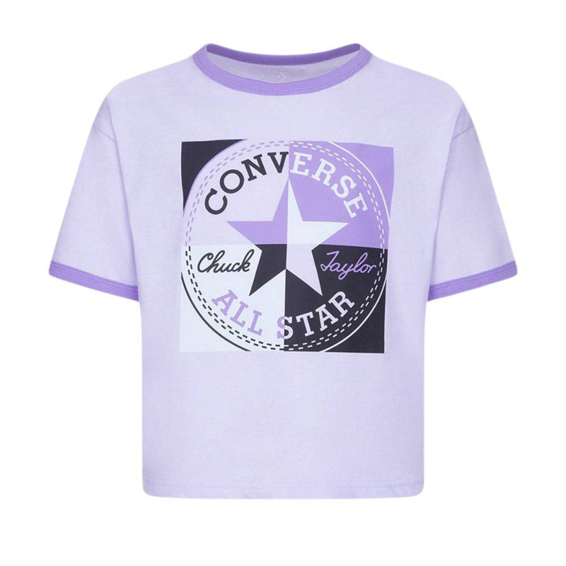 Girls short sleeves ringer boxy t-shirt-null