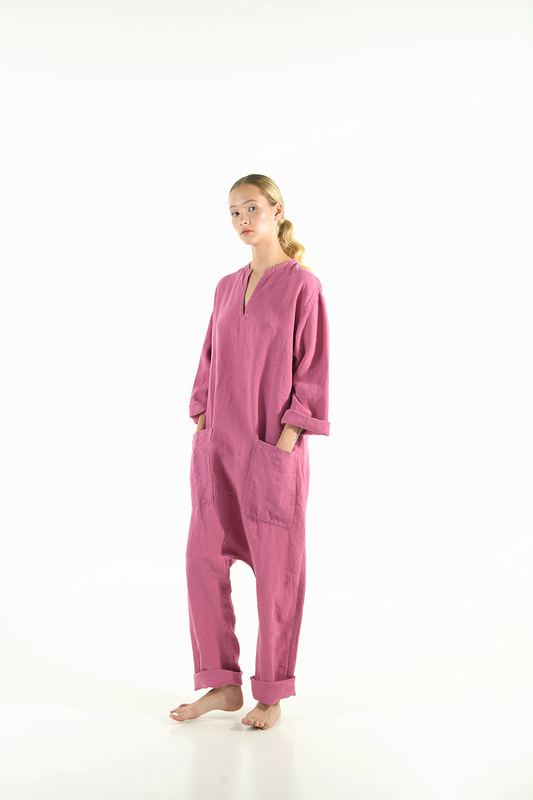 Kyoto linen jumpsuit image number null