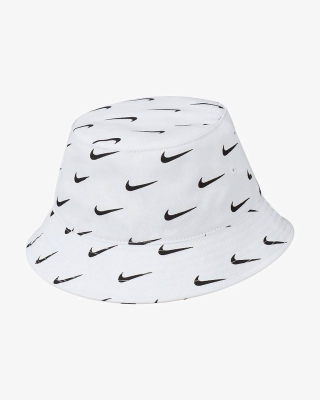 Swoosh print kids bucket hat-null
