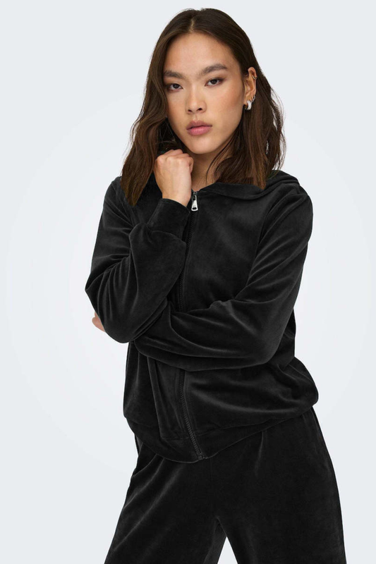 Only rebelvelvet hoodie zip-null