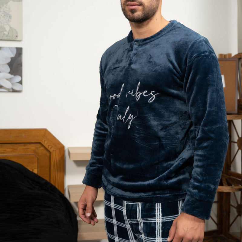 Men pajama velvet fleece #q2746 image number null