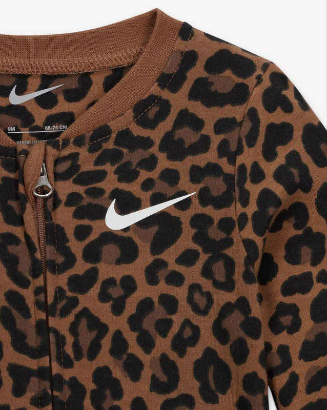 Product image: Nike newborn leopard footed coverall-null