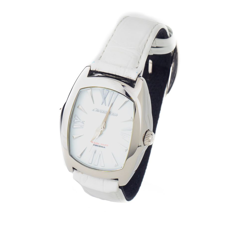 Black leather dress watch-null