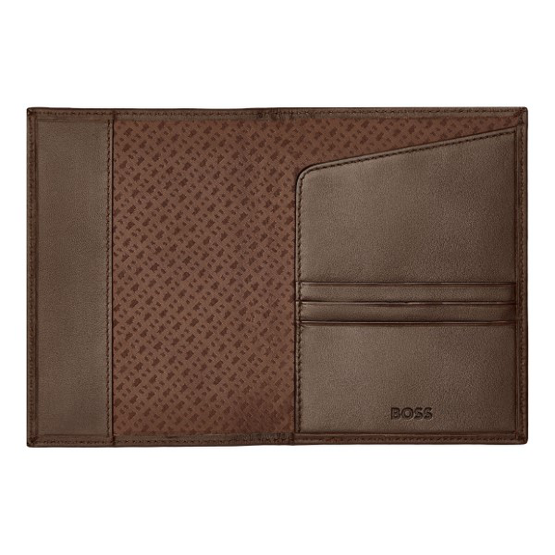 Product image: Boss passport holder classic smooth brown-null