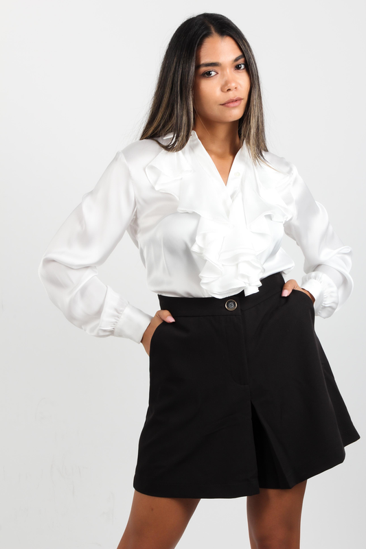 Shirt with rousches - fracomina-null