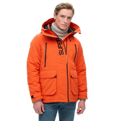 Hood ultimate emb windbreaker, Flash Orange, medium