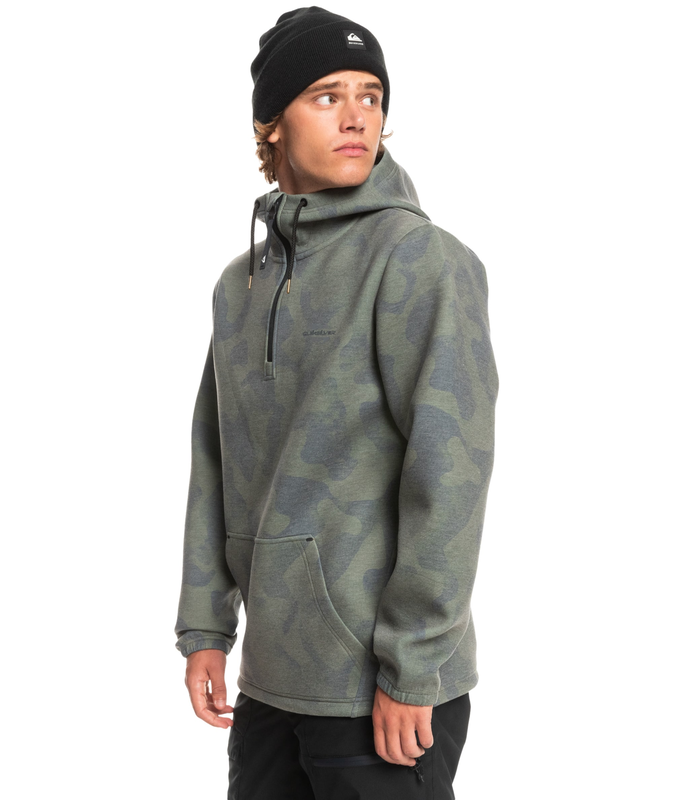 Quiksilver men shredder - technical half zip hoodie snow  (e-null