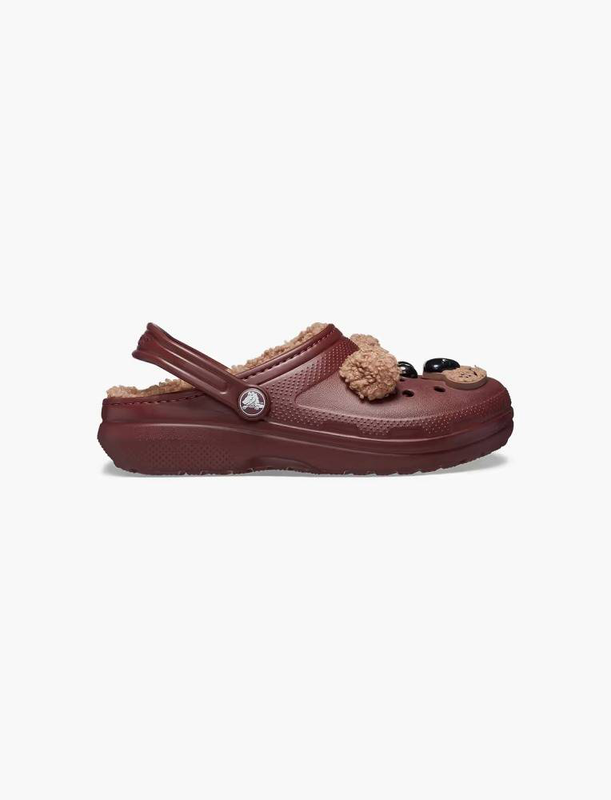 Classic lined iam brown bear kids clogs image number null