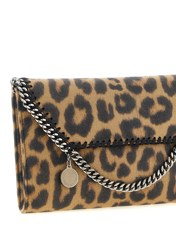 Brown polyester clutch bag-null